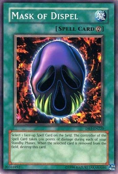 Mask of Dispel Dark Beginning 1 Yu-Gi-Oh! card