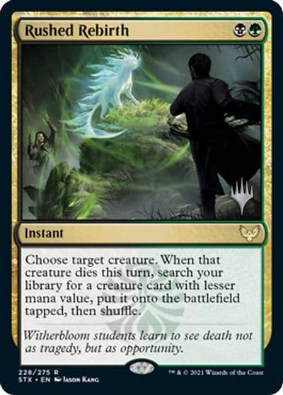 Rushed Rebirth Promo Pack: Strixhaven Magic card