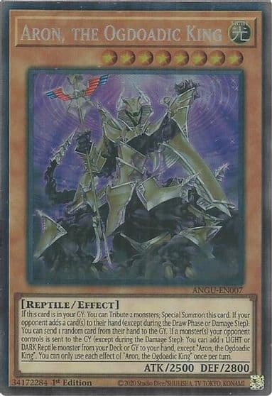 Aron the Ogdoadic King CR Ancient Guardians Yu-Gi-Oh! card