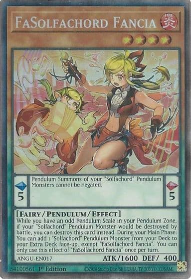 FaSolfachord Fancia CR Ancient Guardians Yu-Gi-Oh! card