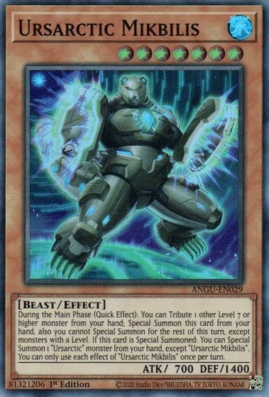 Ursarctic Mikbilis Ancient Guardians Yu-Gi-Oh! card