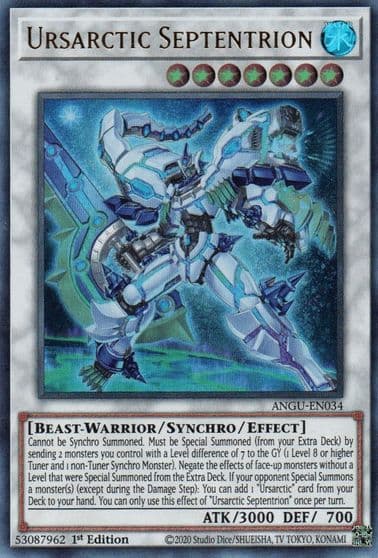 Ursarctic Septentrion Ancient Guardians Yu-Gi-Oh! card
