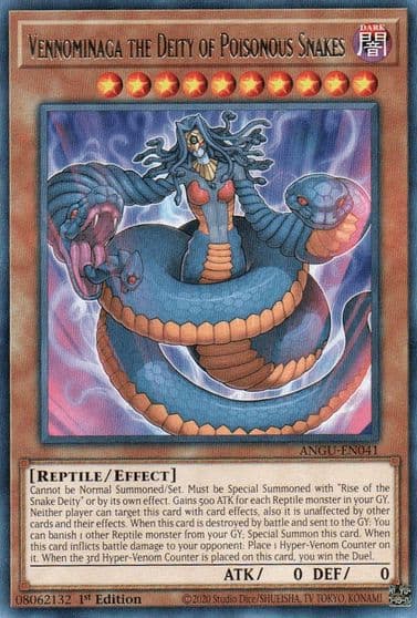 Vennominaga the Deity of Poisonous Snakes Ancient Guardians Yu-Gi-Oh! card