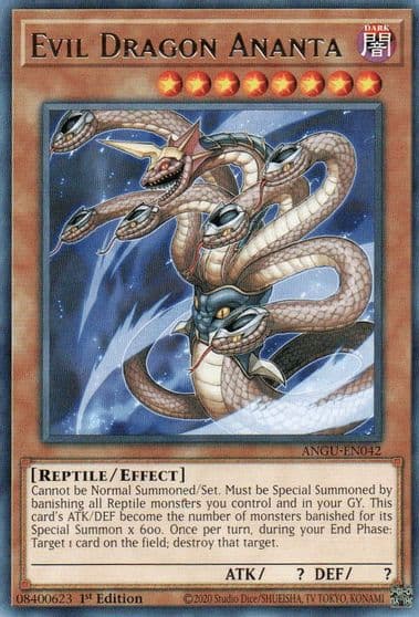 Evil Dragon Ananta Ancient Guardians Yu-Gi-Oh! card