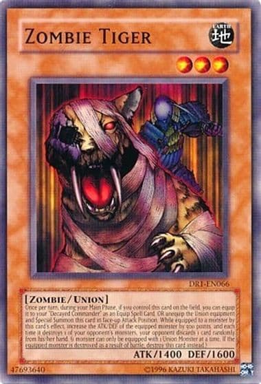 Zombie Tiger Dark Revelation Volume 1 Yu-Gi-Oh! card