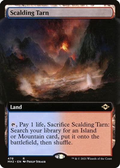 Scalding Tarn Extended Art Modern Horizons 2 Magic card