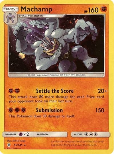 Machamp (Cosmos Holo) Blister Exclusives Pokemon card