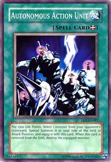 Autonomous Action Unit Dark Revelation Volume 1 Yu-Gi-Oh! card