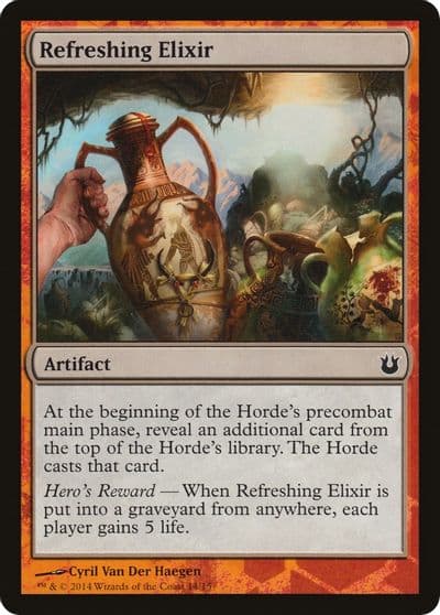 Refreshing Elixir Hero's Path Promos Magic card
