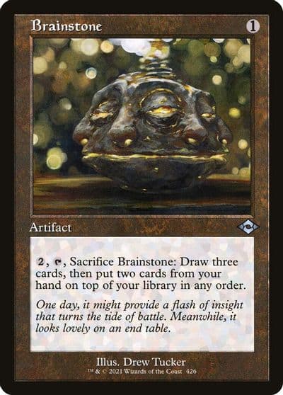 Brainstone Retro Frame Modern Horizons 2 Magic card