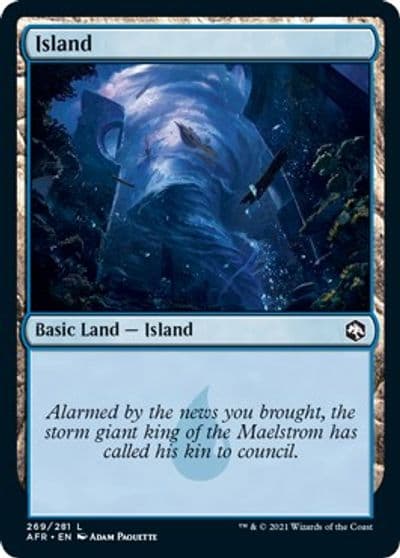 Island 269 Adventures in the Forgotten Realms Magic card