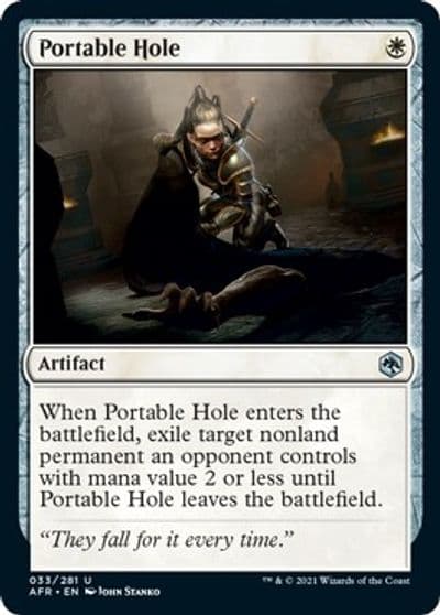 Portable Hole Adventures in the Forgotten Realms Magic card