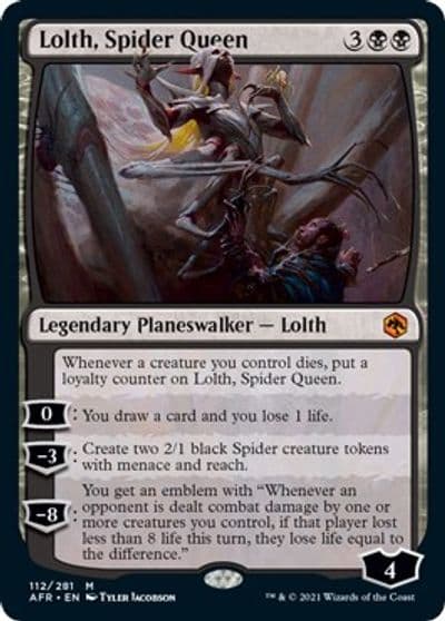 Lolth Spider Queen Adventures in the Forgotten Realms Magic card
