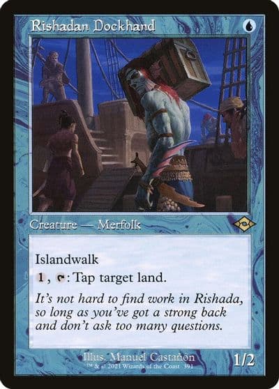 Rishadan Dockhand Retro Frame Modern Horizons 2 Magic card