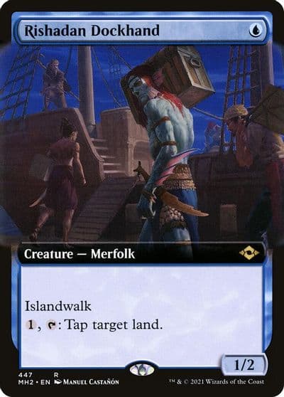 Rishadan Dockhand Extended Art Modern Horizons 2 Magic card
