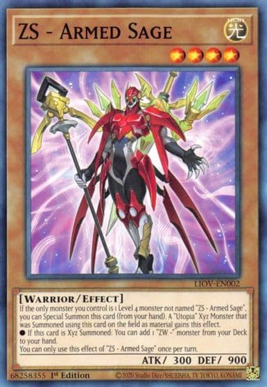 ZS Armed Sage Lightning Overdrive Yu-Gi-Oh! card