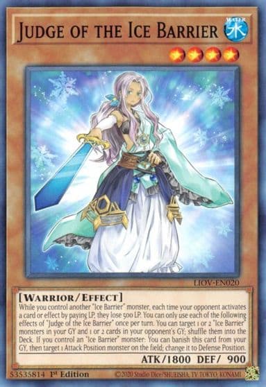 Judge of the Ice Barrier Lightning Overdrive Yu-Gi-Oh! card
