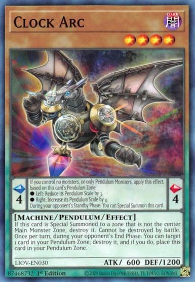 Clock Arc Lightning Overdrive Yu-Gi-Oh! card