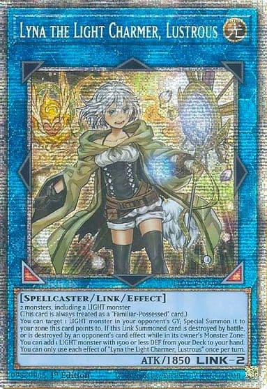 Lyna the Light Charmer Lustrous Starlight Rare Lightning Overdrive Yu-Gi-Oh! card
