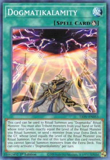 Dogmatikalamity Lightning Overdrive Yu-Gi-Oh! card