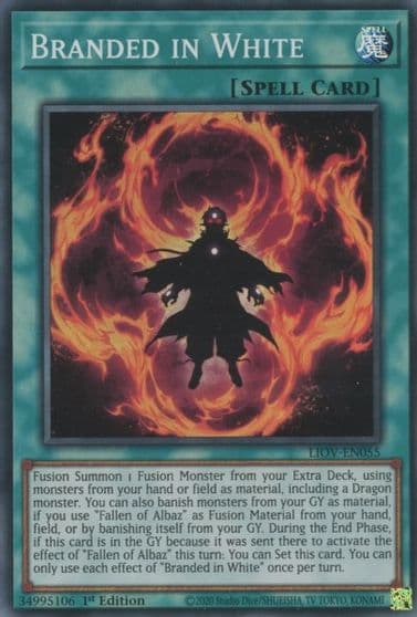 Branded in White Lightning Overdrive Yu-Gi-Oh! card