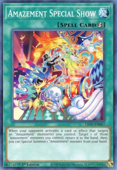 Amazement Special Show Lightning Overdrive Yu-Gi-Oh! card