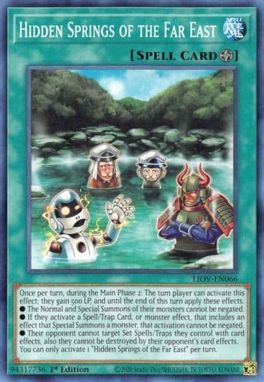 Hidden Springs of the Far East Lightning Overdrive Yu-Gi-Oh! card