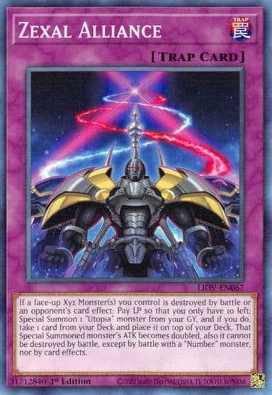 Zexal Alliance Lightning Overdrive Yu-Gi-Oh! card