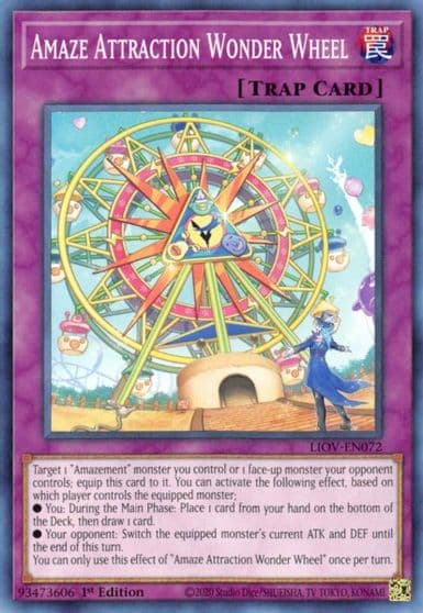 Amaze Attraction Wonder Wheel Lightning Overdrive Yu-Gi-Oh! card