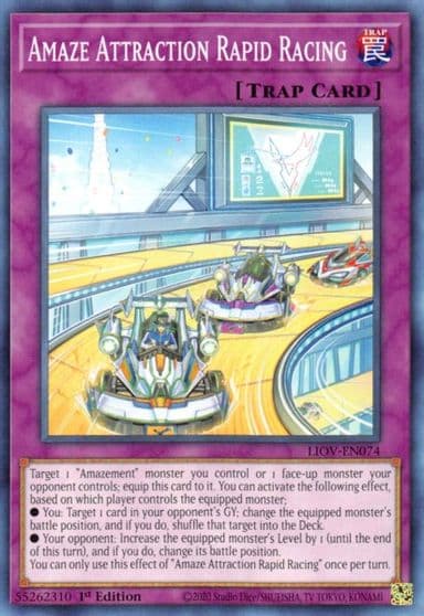 Amaze Attraction Rapid Racing Lightning Overdrive Yu-Gi-Oh! card