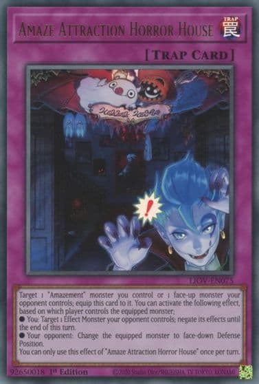 Amaze Attraction Horror House Lightning Overdrive Yu-Gi-Oh! card