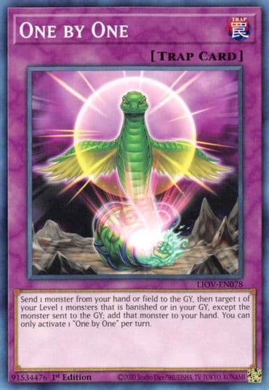 One by One Lightning Overdrive Yu-Gi-Oh! card