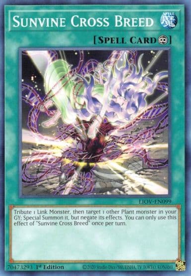 Sunvine Cross Breed Lightning Overdrive Yu-Gi-Oh! card