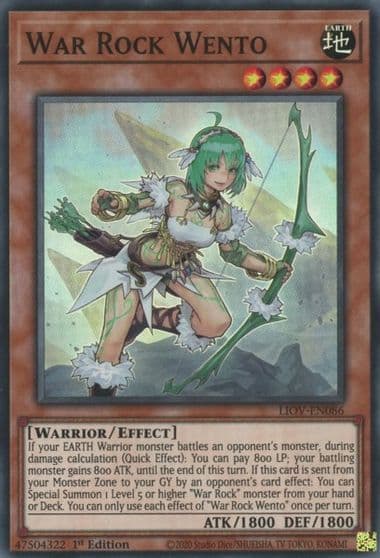 War Rock Wento Lightning Overdrive Yu-Gi-Oh! card