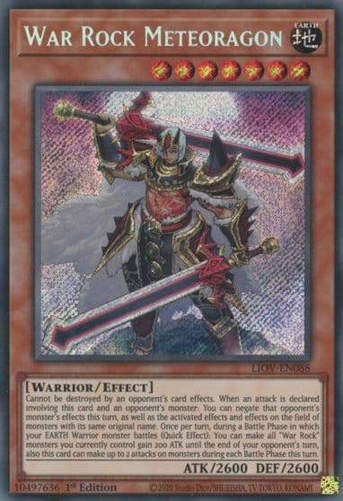 War Rock Meteoragon Lightning Overdrive Yu-Gi-Oh! card
