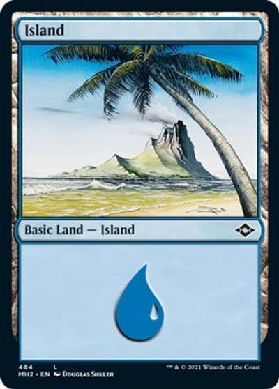 Island 484 Foil Etched Modern Horizons 2 Magic card