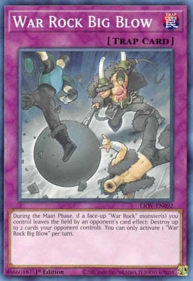 War Rock Big Blow Lightning Overdrive Yu-Gi-Oh! card