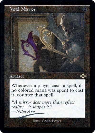 Void Mirror Retro Frame Foil Etched Modern Horizons 2 Magic card