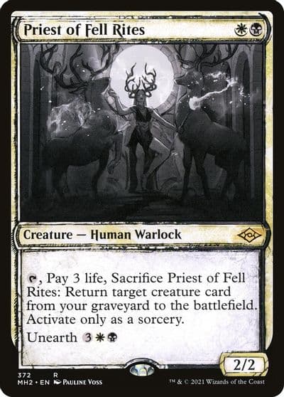 Priest of Fell Rites Showcase Modern Horizons 2 Magic card
