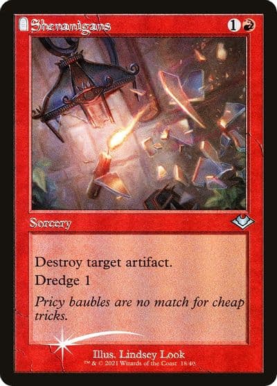 Shenanigans Retro Frame Modern Horizons Magic card