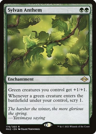 Sylvan Anthem Modern Horizons 2 Magic card