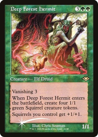Deep Forest Hermit Retro Frame Modern Horizons Magic card