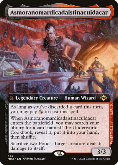 Asmoranomardicadaistinaculdacar Extended Art Modern Horizons 2 Magic card