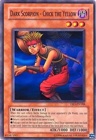 Dark Scorpion Chick the Yellow Dark Revelation Volume 1 Yu-Gi-Oh! card