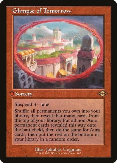 Glimpse of Tomorrow Retro Frame Modern Horizons 2 Magic card