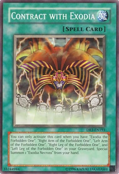 Contract with Exodia Dark Revelation Volume 1 Yu-Gi-Oh! card