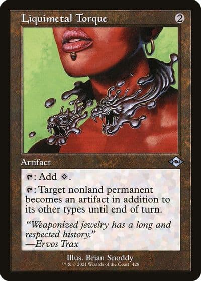 Liquimetal Torque Retro Frame Modern Horizons 2 Magic card
