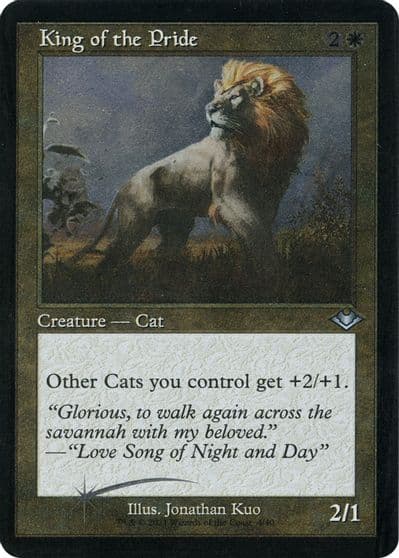 King of the Pride Retro Frame Foil Etched Modern Horizons Magic card