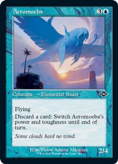 Aeromoeba Retro Frame Foil Etched Modern Horizons 2 Magic card