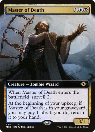 Master of Death Extended Art Modern Horizons 2 Magic card